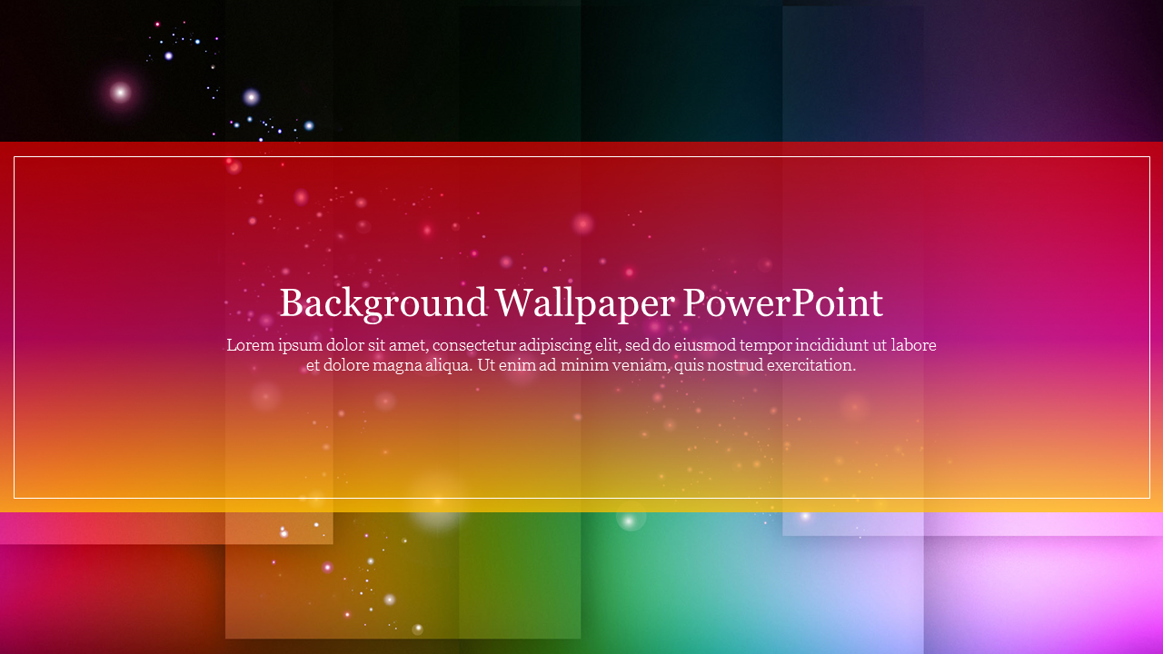 Creative Background Wallpaper PowerPoint Template